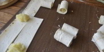 лаваш с картофельным пюре