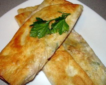 Лаваш с колбасой и сыром