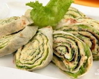 Лаваш с курицей и сыром