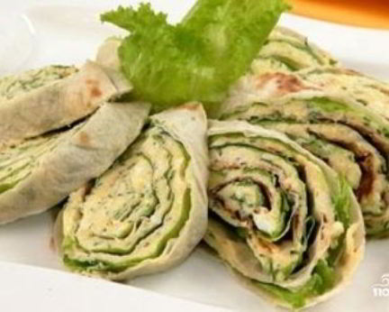 Лаваш с курицей и сыром