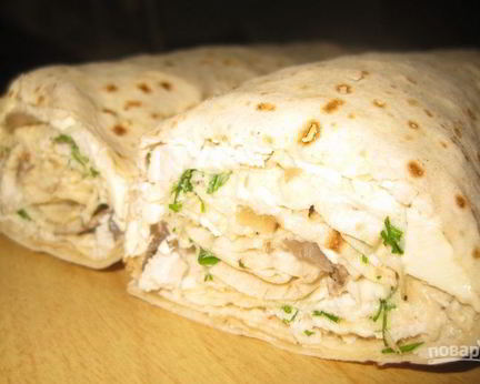 Лаваш с майонезом