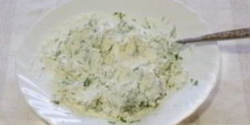 лаваш с начинкой из творога и зелени