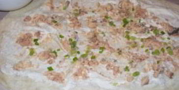 лаваш с рыбой и сыром