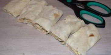 лаваш с рыбой и сыром