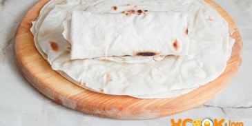 лаваш с сосиской и сыром