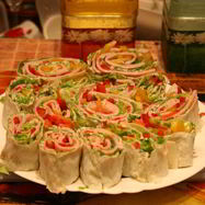 Рецепт Лаваша с ветчиной и плавленым сыром