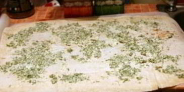 лаваш с ветчиной и плавленым сыром