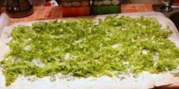 лаваш с ветчиной и плавленым сыром