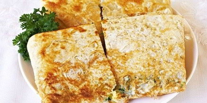 Рецепт лаваша с зеленью