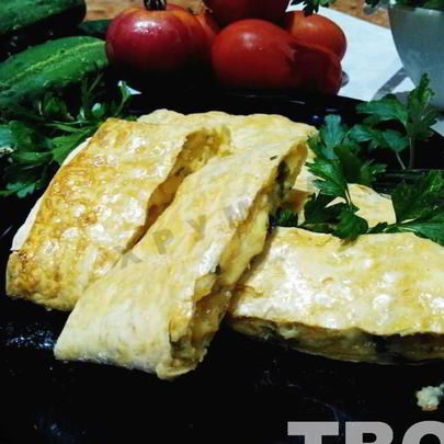 Лаваш запеченный с сыром в духовке