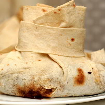 Мясо в армянском лаваше