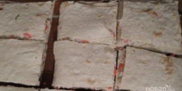 обжаренный лаваш с крабовыми палочками