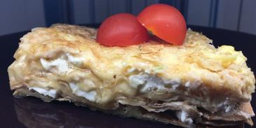 запеченный лаваш с сырами