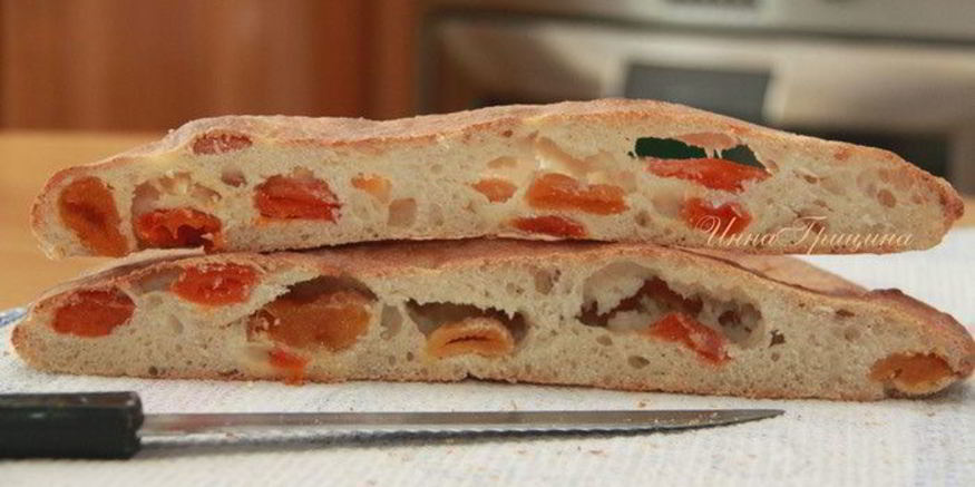 Рецепт абрикосовой фокаччи с лимончелло