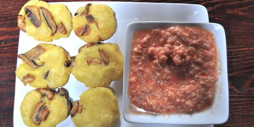 Рецепт кукурузных лепешек с грибами