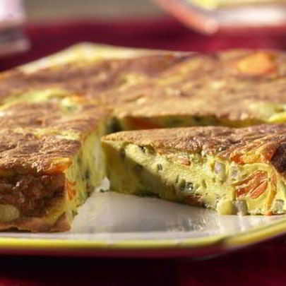 Лепешка из кольраби и моркови