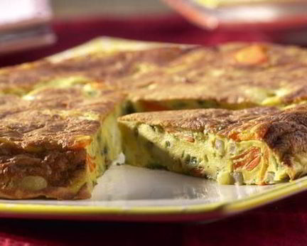 Лепешка из кольраби и моркови