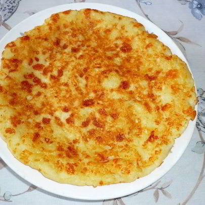 Лепешка из сулугуни жареная