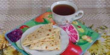 лепешка с картофельным пюре