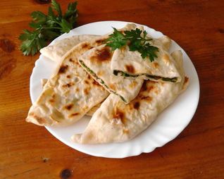 Лепешки армянские с зеленью