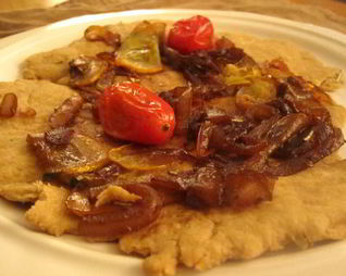 Лепешки с кабачками с луком