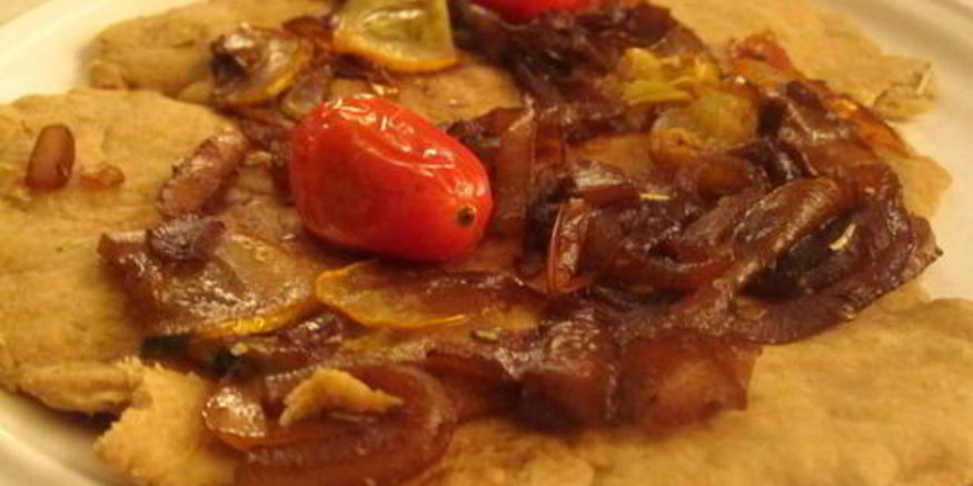 Рецепт лепешек с кабачками с луком