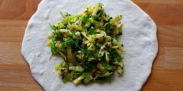 лепешки с сыром и зеленью