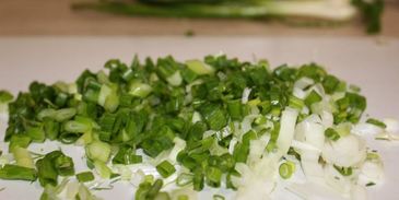 лепешки с зеленью на сковороде