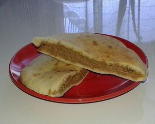 Пита с паштетом из куриной печени