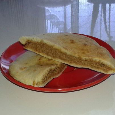 Пита с паштетом из куриной печени