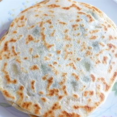 Постные лепешки с зеленью