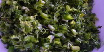 постные лепешки с зеленью