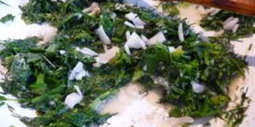 постные лепешки с зеленью