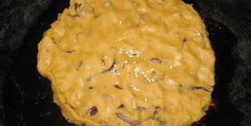 соевая лепешка с вешенками