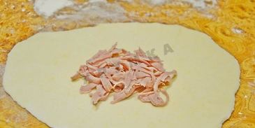 сырные лепешки с ветчиной