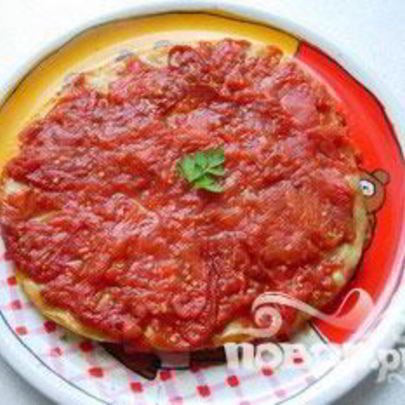 Томатная лепешка