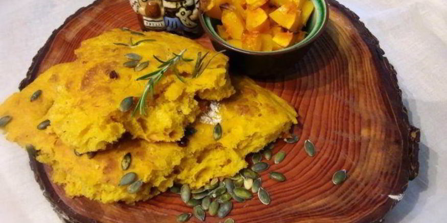 Рецепт тыквенной фокаччи