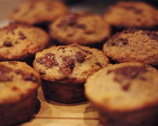 Бананово-ореховые маффины