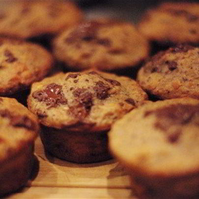 Бананово-ореховые маффины