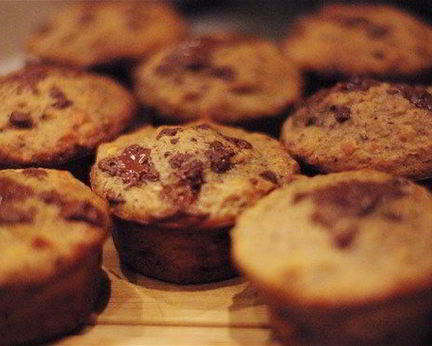 Бананово-ореховые маффины