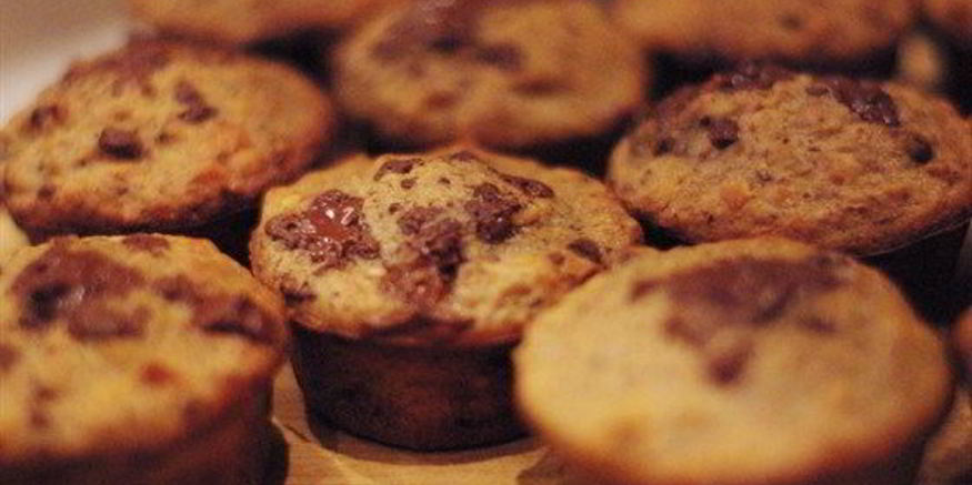 Рецепт бананова-ореховых маффины