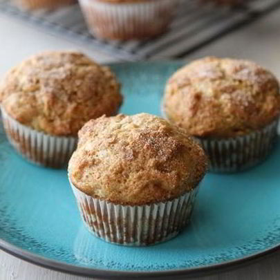 Банановые маффины с медом и арахисовым маслом