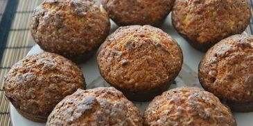 банановые маффины с шоколадом