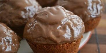 банановые маффины с шоколадом