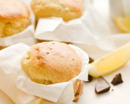 Лимонные маффины с джемом