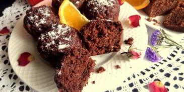 маффины с апельсином и бананом