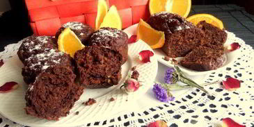 маффины с апельсином и бананом