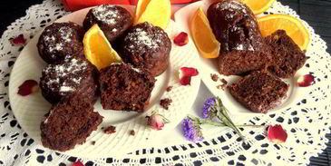 маффины с апельсином и бананом