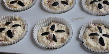 маффины с беконом