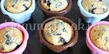 маффины с черной смородиной